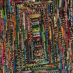 Colorful glass covered box